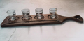 Texas Bourban Flight Board w/Shot glasses