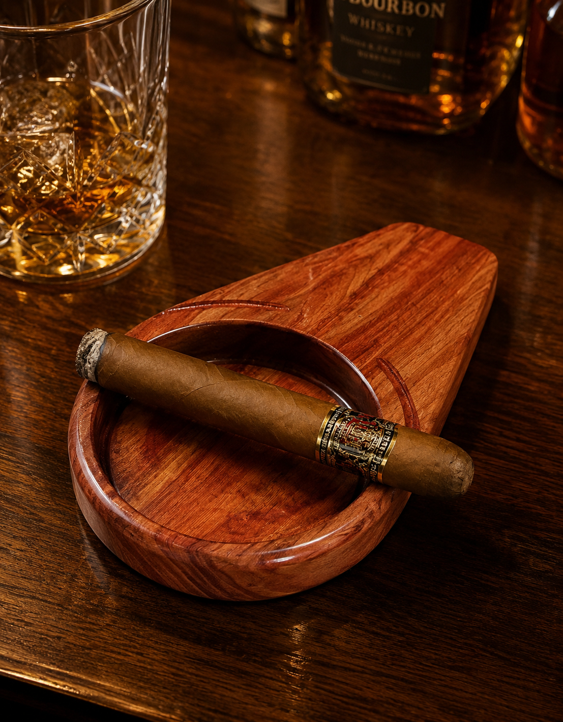 2.  Texas Cedar Cigar Ashtray