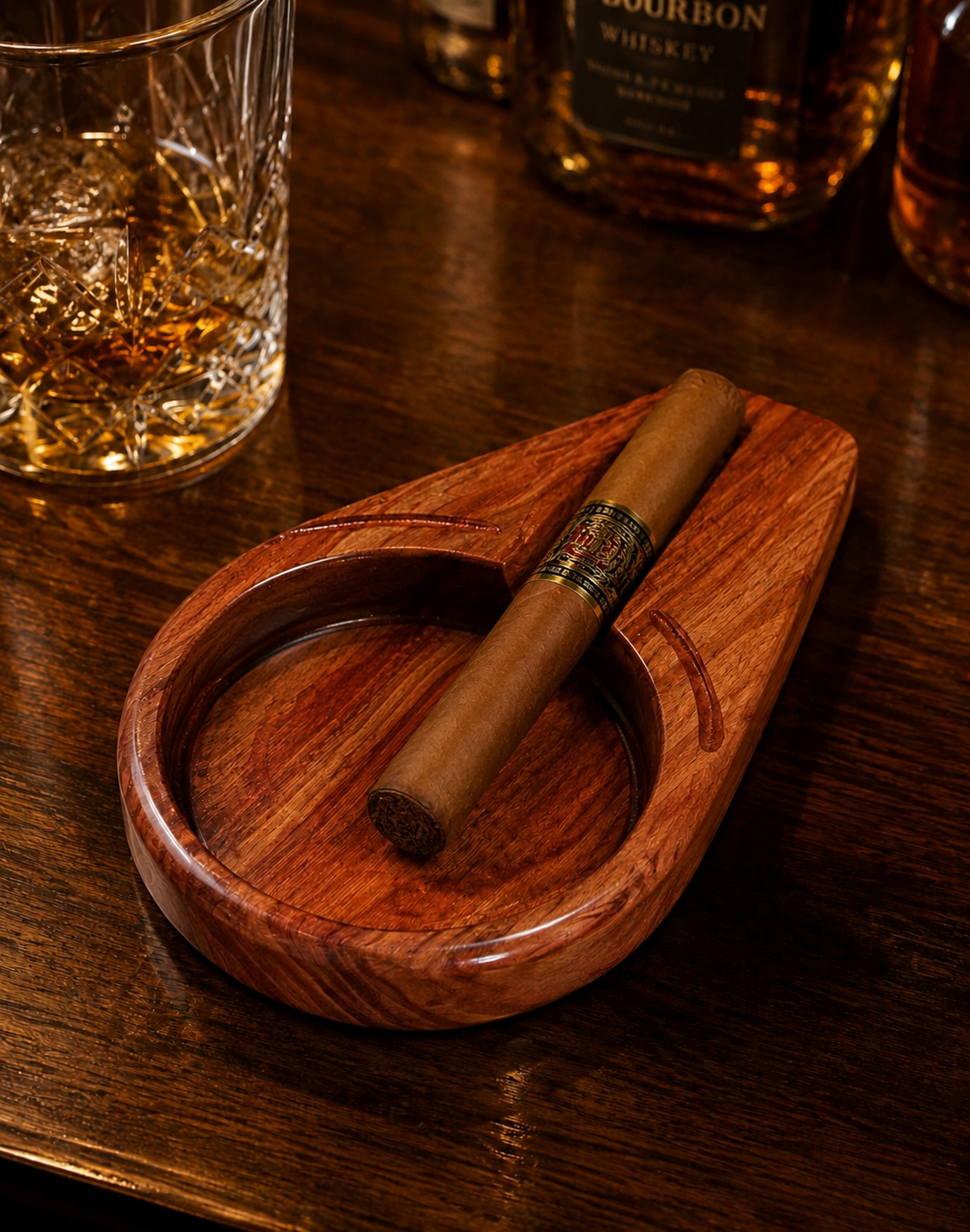 2.  Texas Cedar Cigar Ashtray